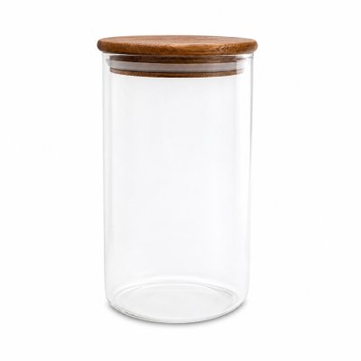 FRASCO DE VIDRIO PHUKET EDITION SAKURA C/ TAPA DE ACACIA 1 L