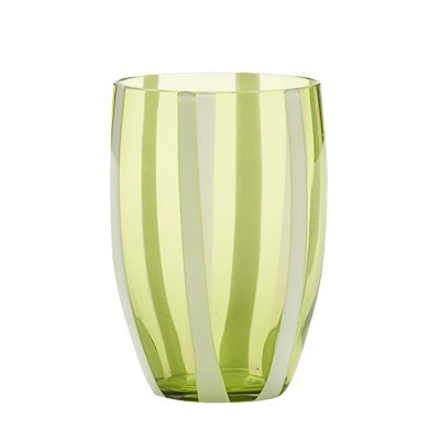 VASO DE VIDRIO ARTESANAL VENEZIA FORTE GREEN VELVET 350 ML