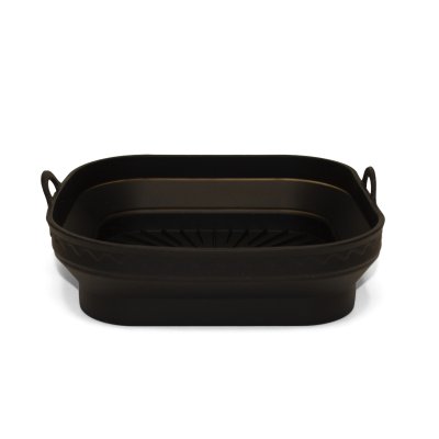 BANDEJA DE SILICONA HOME CONCEPT PLEGABLE PARA FREIDORA DE AIRE NEGRO 2.4 LITROS