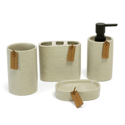 SET DE BAÑO HOME CONCEPT HABITAT EDITION ARENA 4 PIEZAS