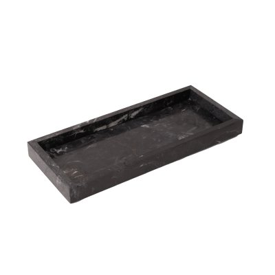 BANDEJA DE MARMOL NEGRO 30 X 13 X 3 CMS
