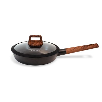 SARTEN PROFUNDA CON TAPA SAKURA ONYX COLLECTION 24 CM
