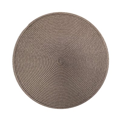 INDIVIDUAL REDONDO DE PVC PREMIUM BROWN