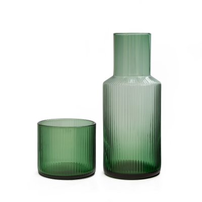 SET BUONA NOTTE SAKURA GREEN- JARRA+ VASO DE NOCHE