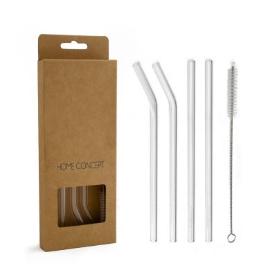 SET X4 SORBETES DE VIDRIO + LIMPIADOR HOME CONCEPT