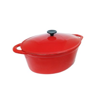 CACEROLA HIERRO RED OVAL 32CM