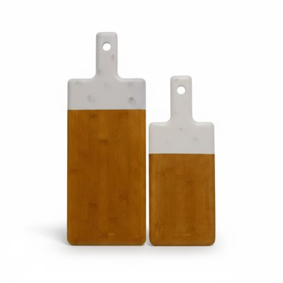 SET X2 TABLAS PARA SERVIR HOME CONCEPT SPECKLE WHITE - DUAL COLLECTION
